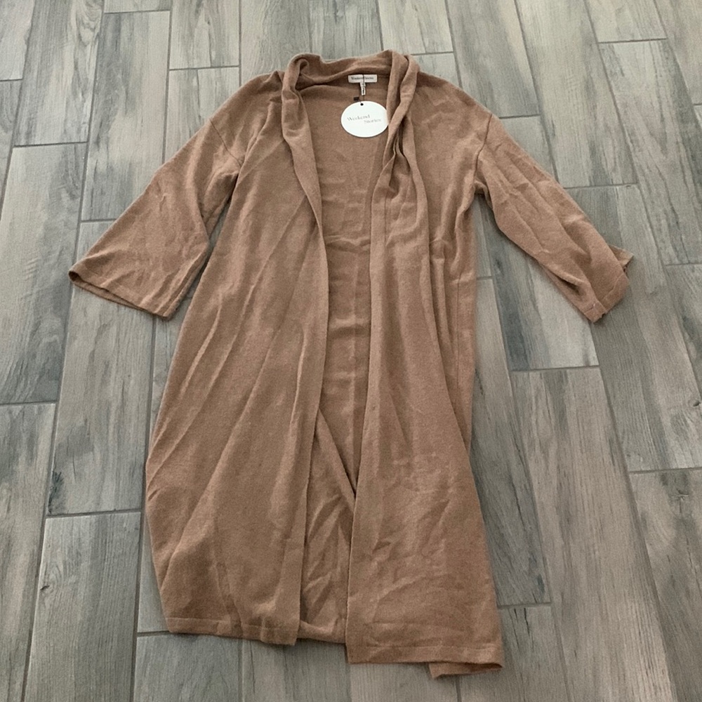Weekend stories duster cardigan